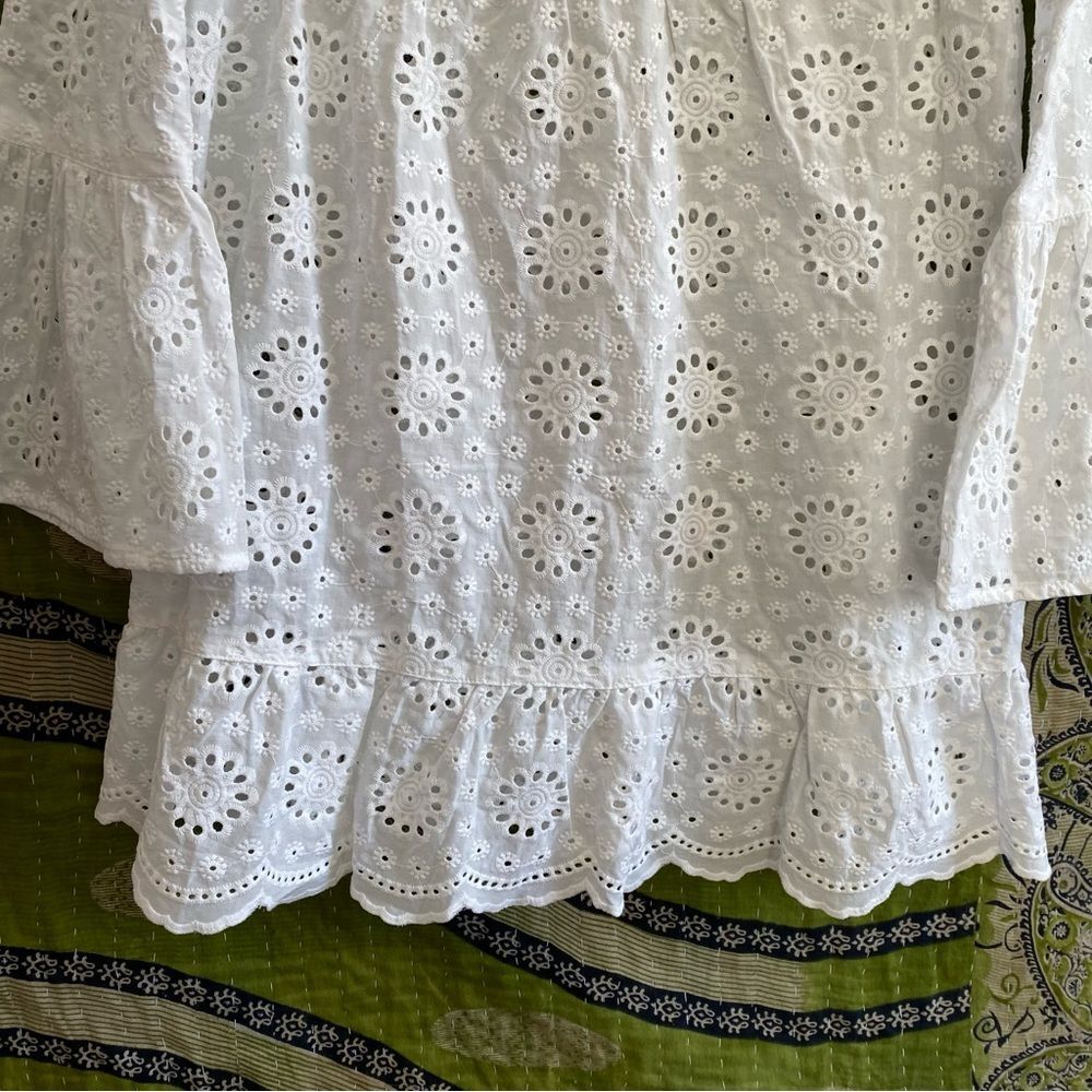 NWT Beach Riot White Delaney Eyelet Embroidered Mini Dress Size Small - Picture 5 of 14
